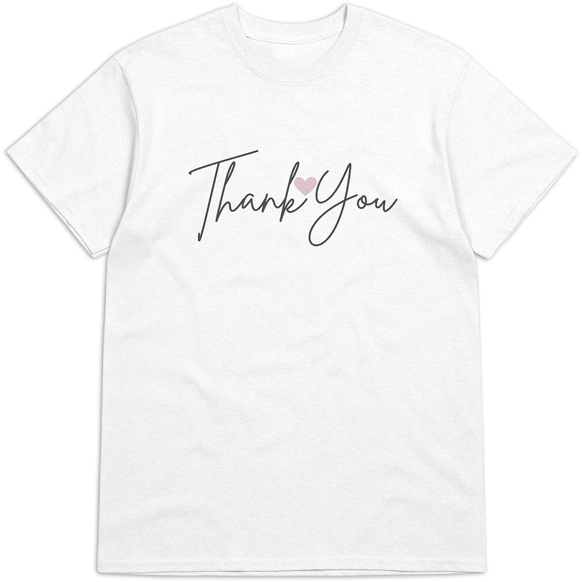 T-shirt thank you