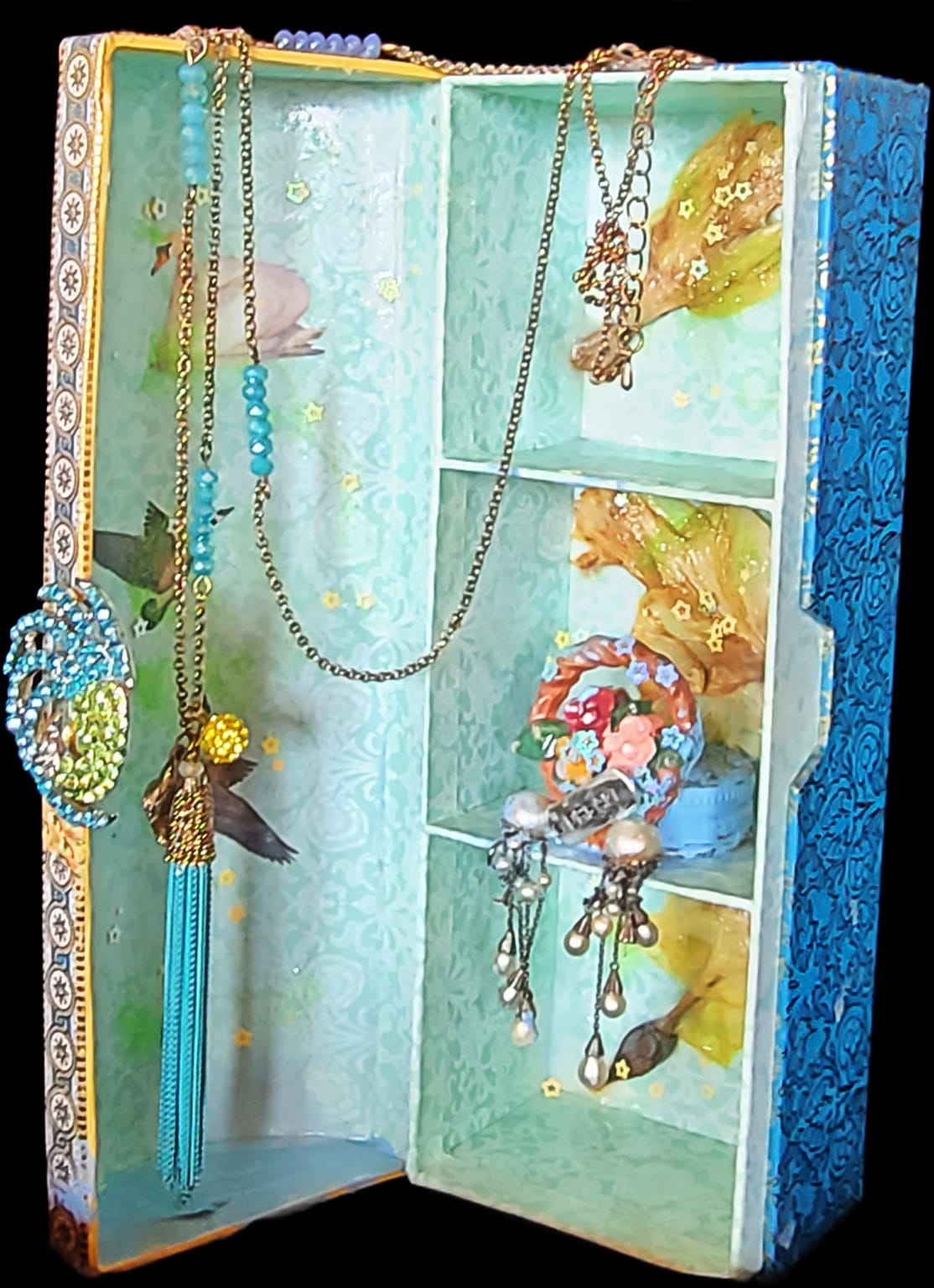 Retablito Birds flowers