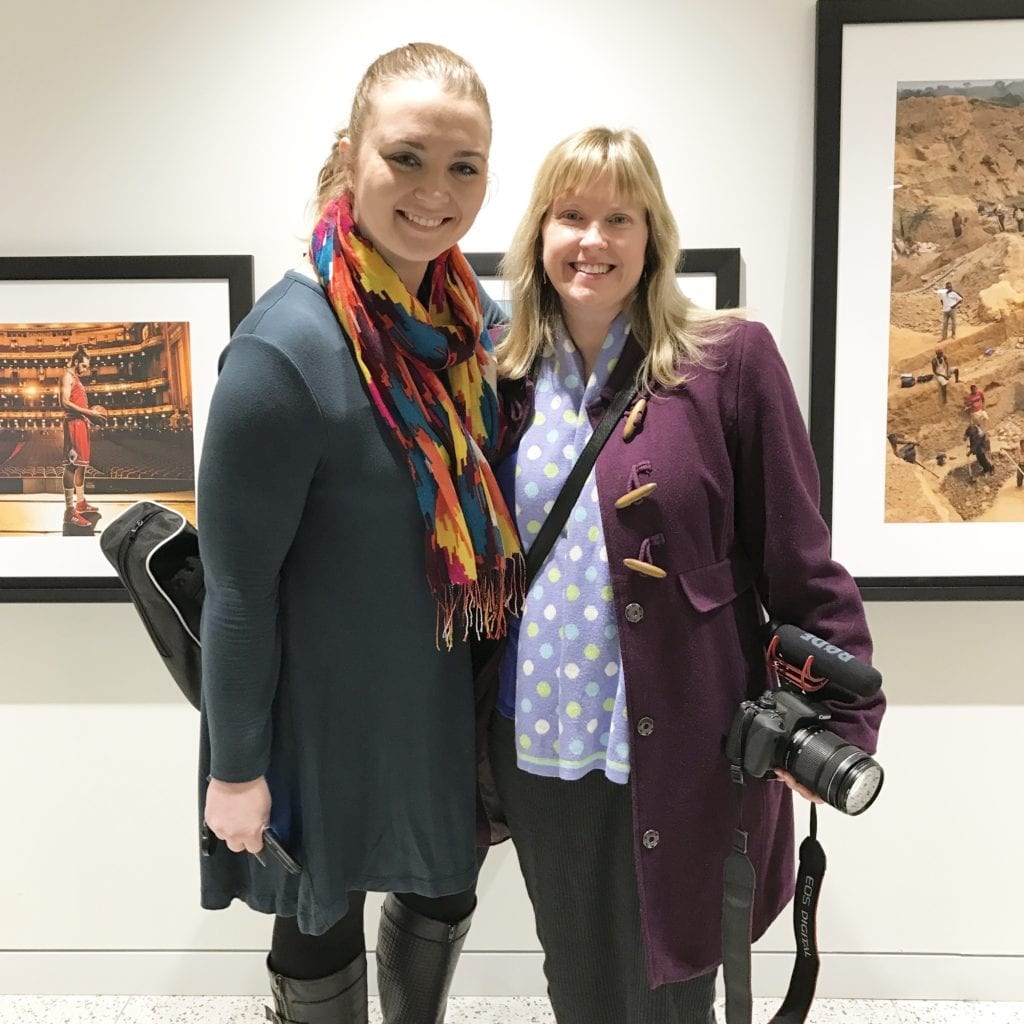The author with Kelsey Hendrix, digital and social media manager at Sports Illustrated, NYC